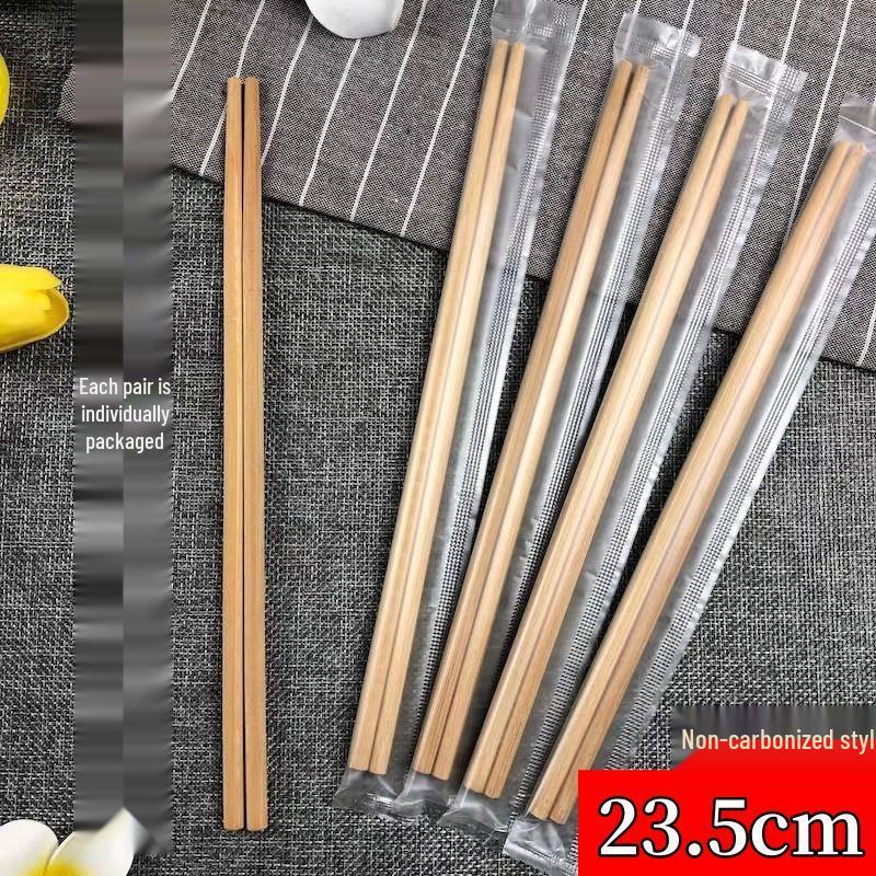 

Thick Bamboo Disposable Chopsticks for Restaurants 10 pairs [20 pieces]