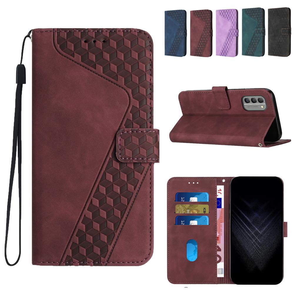 

Кожаный флип-чехол для телефона Huawei/Motorola/Nokia/Oneplus, роскошный кошелек-бумажник с магнитным тиснением, задняя крышка