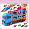 Childrens Large Track Car Set With Collapsible Metal Vehicles For Indoor Play And Development