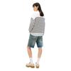 Tommy Jeans Womens/Ladies Striped Ribbed Crew Neck Sweatshirt