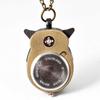 Antique Bronze Owl Pocket Watch 6104