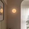 Modern minimalist LED wall lamp smooth/frosted glass ball milky white wall lamp hallway entrance dark bottom circular ball lamp