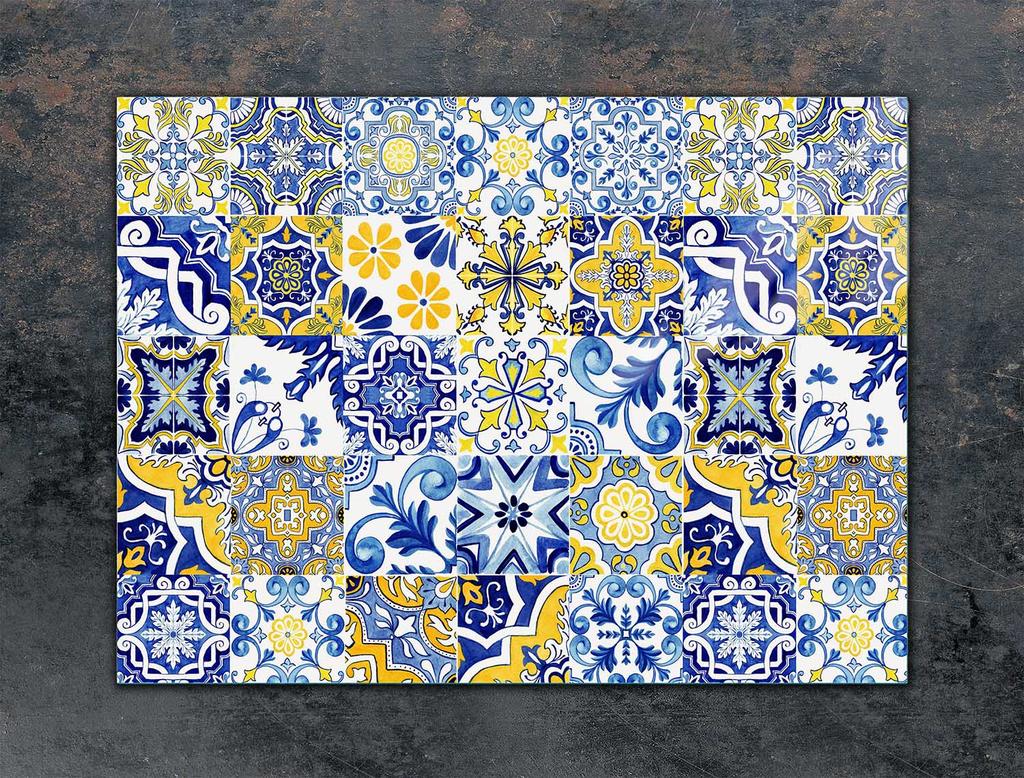 SZKLANA PŁYTA OCHRONNA NA KUCHENKĘ 70x52 MOZAIKA