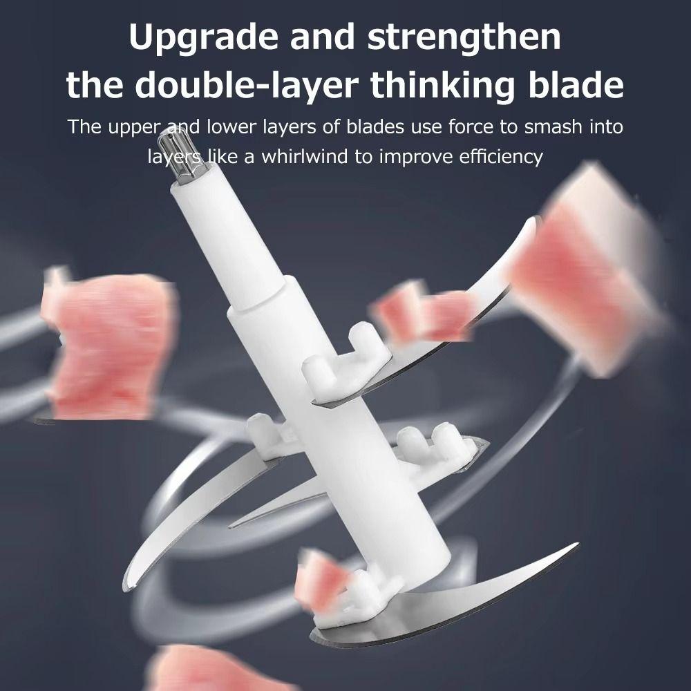 Efficient Electric Chopper Labor-saving Meat Slicer Stainless Steel Mincer  Complementary Food