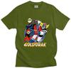 UFO Robot Goldorak Grendizer T Shirt Men Cotton Tshirt Urban Tees Short Sleeved Actarus Goldrake Anime T-shirts Fitted Clothing