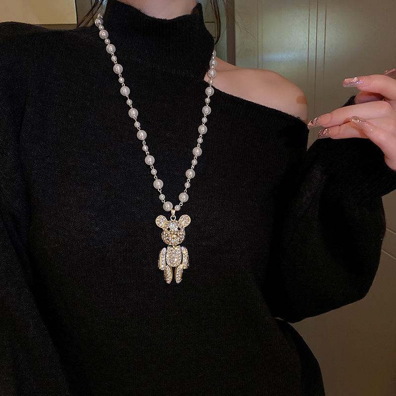 Irregular long necklace, French light luxury temperament, sweater chain, niche, minimalist, and high-end collar accessories
