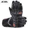 Full Finger Motorcycle Gloves Men Women - Sheepskin Leather Anti-Slip Shock Absorbing Breathable Outdoor Riding