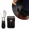 Leather Bag Elderly Person Folding Shoehorn PU Handle Portable Shoe Lifter Tool  Travel
