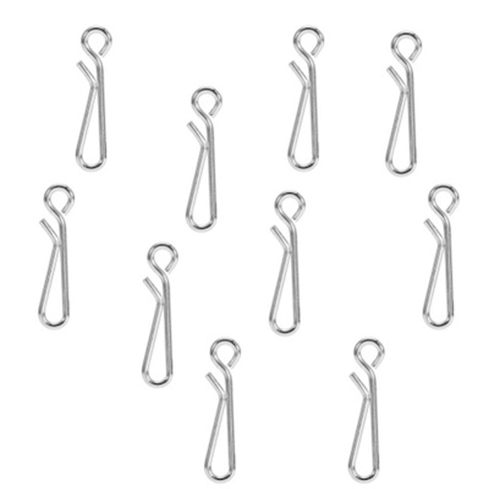 50pcs New Stainless Steel Portable Durable Connector Fast lock  Barrel Swivel Fishing Hanging Snap