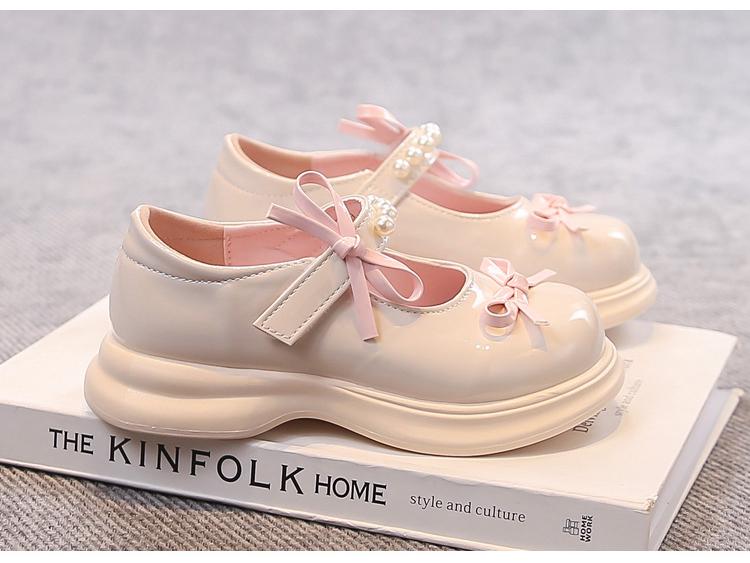 Girls' Soft Sole Non-Slip Leather Mary Janes - 2026 New Style Performance Shoes for Middle & Big Kids