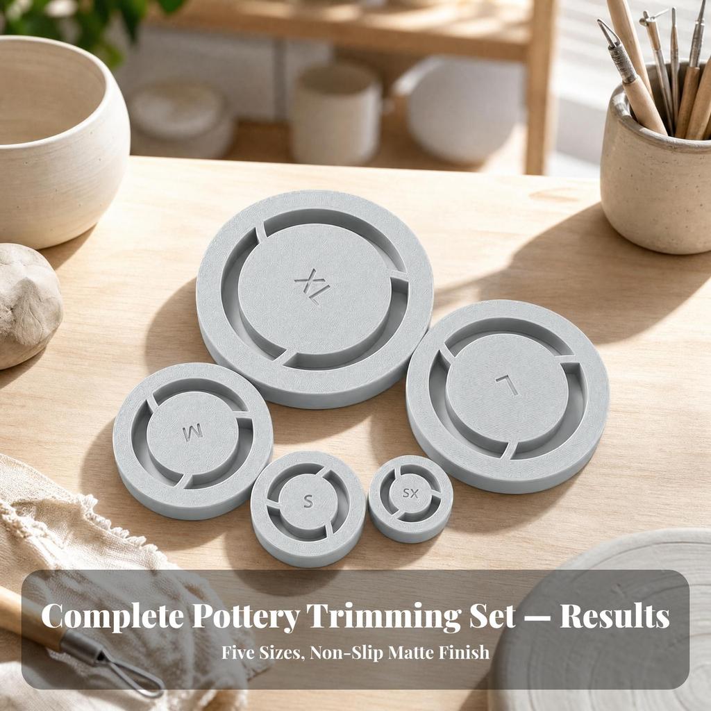 5 Pieces Clay Base Aligner Centering for Hobby Potters