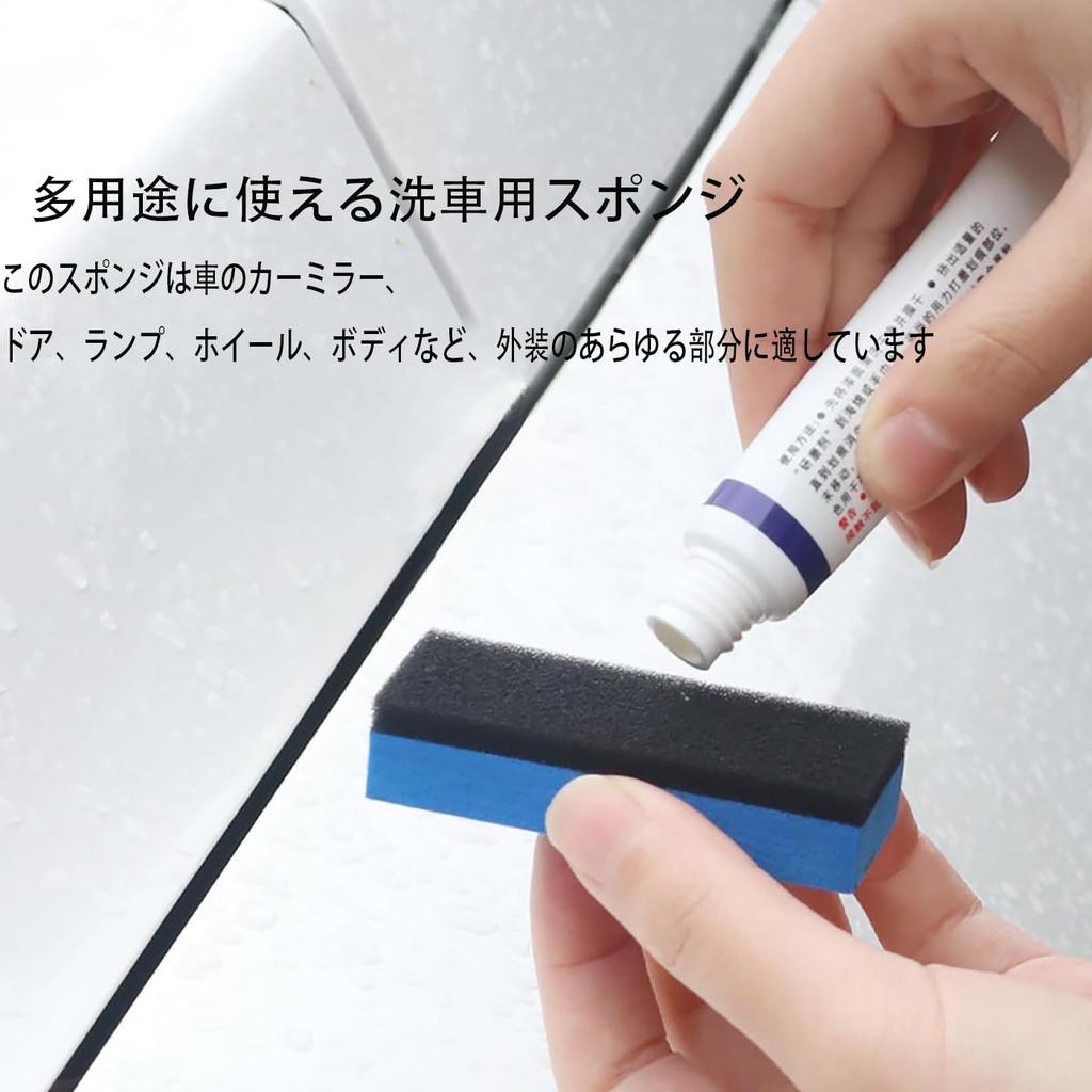 LeTradeJP Car Wash Sponge, 10 Piece Set, Absorbent, Quick Drying, Double Layer Construction, For