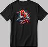 Spiderman Marvel Avengers Short Sleeve White-Black Men's / Women's N507