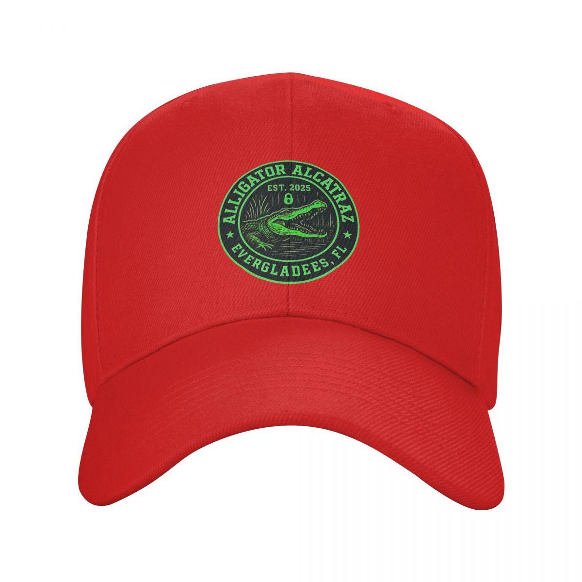 

Alligator Alcatraz Florida Everglades Baseball Caps Fashion Men Women Hats Adjustable Cap Sports Baseball Hat Casquette One Size