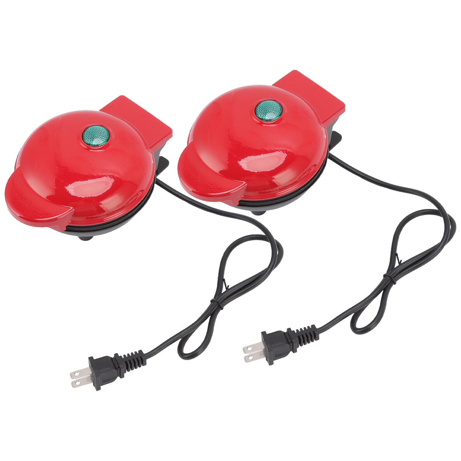 Мини электрическая вафельница Bubble Egg Cake Oven Breakfast Love Heart Shaped Waffle — фото 7