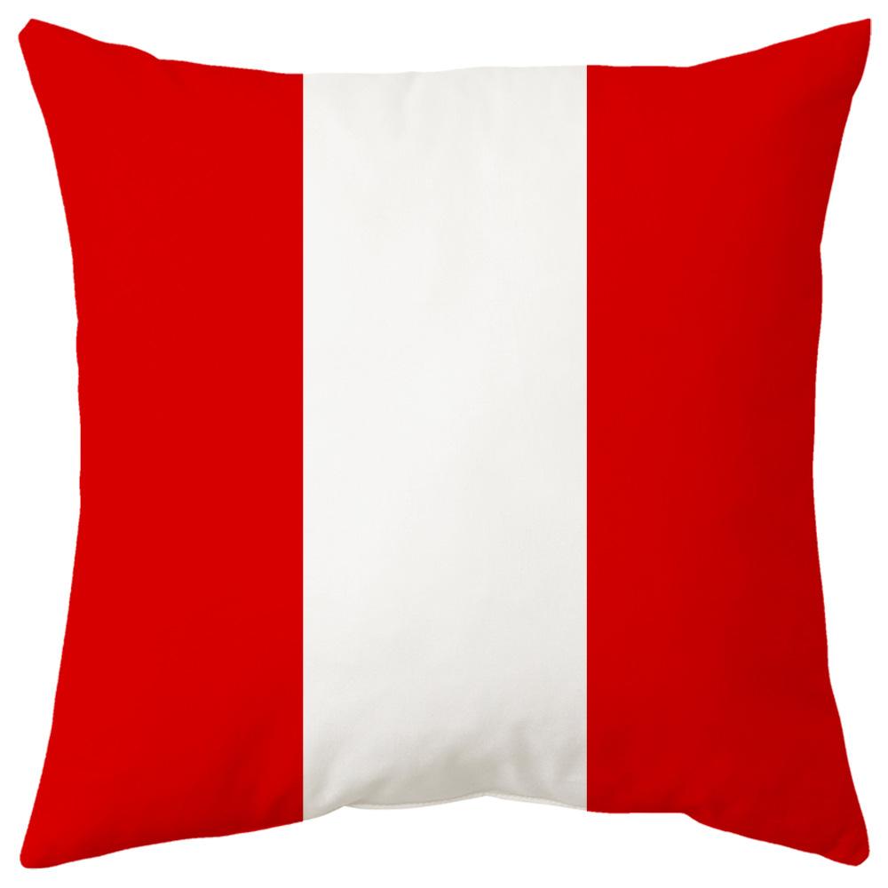 World Cup Pillow Flag National Pattern Printed Pillow Cover Seat Cushion Bedside Cushion Holiday Gift