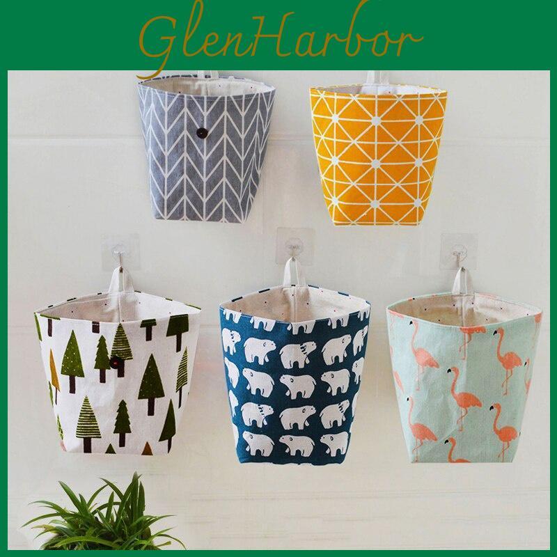Wall Storage Organizer Hanging Bags For Home Small Pocket Desktop Box Pockets For Bathroom Home Door Pendant Decor Supplies