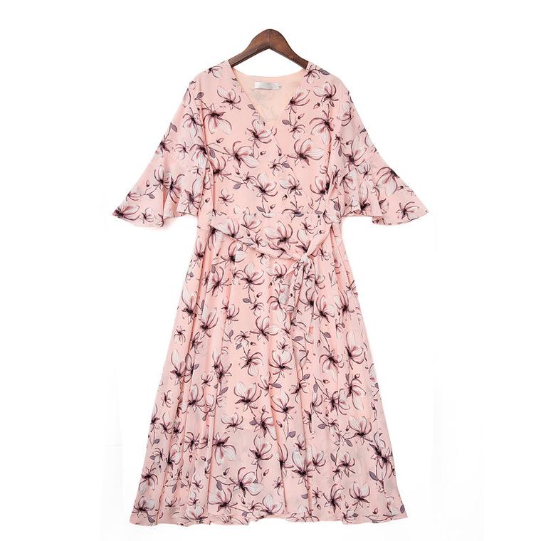 floral chiffon maternity dress