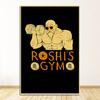 Bodybuilding Muscle Art Painting Retro Poster da parete Decorazioni per la casa Diverse forme di cartoni animati Fitness