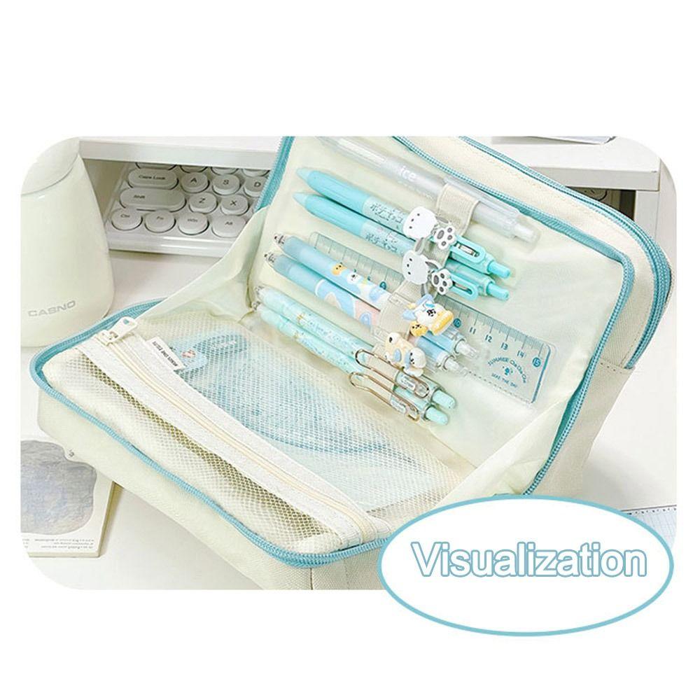 Large Capacity Pencil Bag 4-layer Pen Bags High-value Stationery Case  Back-to-school Gift