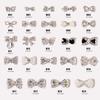 Japanese Style Rhinestone and Pearl Bow Nail Art Accessories