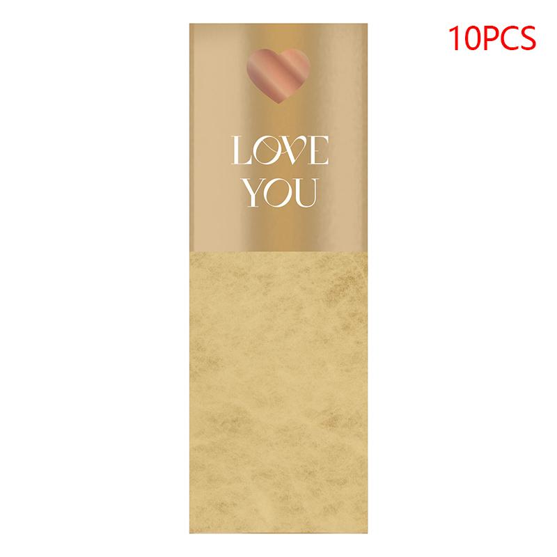 10Pcs Single Rose Sleeves Flower Wrapping Bag Bouquet Packaging Bags Clear Cellophane Floral Wrappers For Valentine'S Day