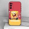 S-SpongeBob Baby  Phone Case Black Silicone Soft For Samsung S25,S24,S21,S22,S23,S30,Ultra,S20,Plus,Fe,Lite