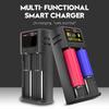 POWERKAN R2 Battery Charger LCD Display Suitable for charging 2 3.7V multi-size Li-ion batteries and 1.2V AA AAA NiMH batteries