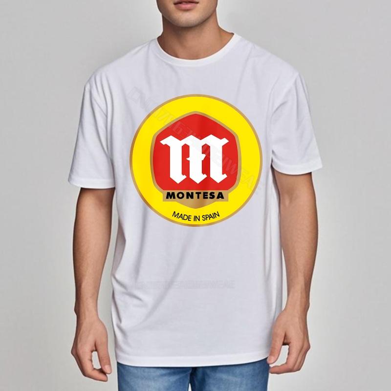 Unisex tshirt Streetwear New Teeshirts Montesa Logo On Black Shirt Breathable Lightweight Tee Stylish Cotton Tshirt Graphic