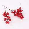 Artificial Berries Christmas Decoration Red Berry Branches for Xmas Tree Party Home Table Ornaments Red Fruit Wreath DIY Gift