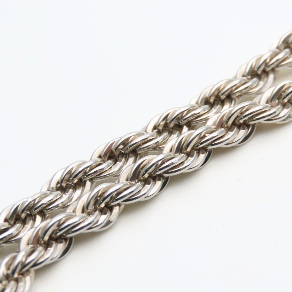 Used TIFFANY&Co. bracelet Twist Silver925 13.2g Silver Chain