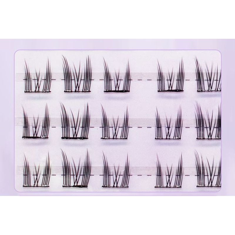LuxeFlutter - Natural Wispy Cluster Glue-Free False Eyelashes