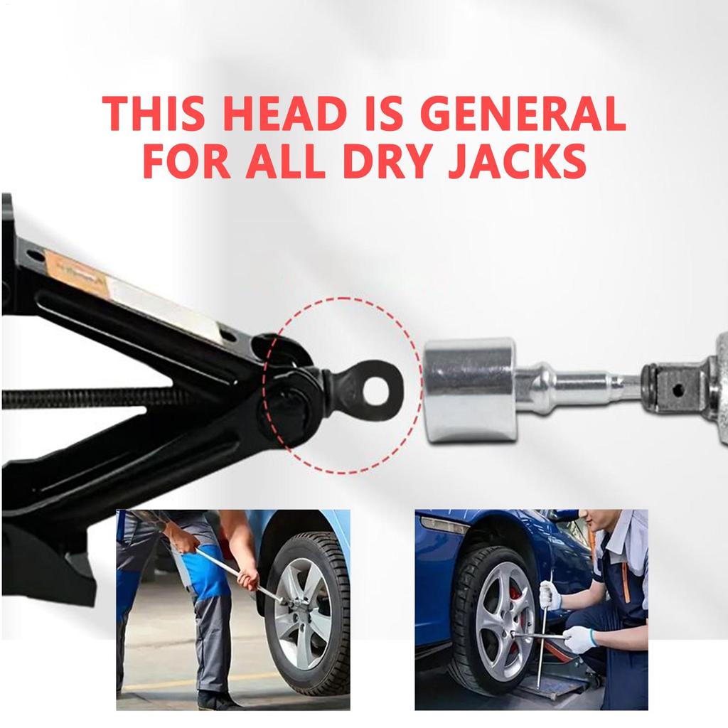 Jack Socket Adapter Rust-Resistant Socket Tool Portable Scissor Jack Adapter For Leveling Towing Trailer Garage Auto Repair
