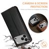 FIERRE SHANN For iPhone 17 Pro Case PU Leather Flip Stand Wallet Phone Cover