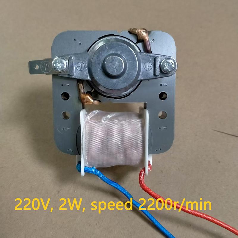 Moteur de ventilateur de friteuse à air arbre long 4,4 cm moteur universel 220 V couvercle pôle moteur asynchrone accessoires de friteuse électrique à air
