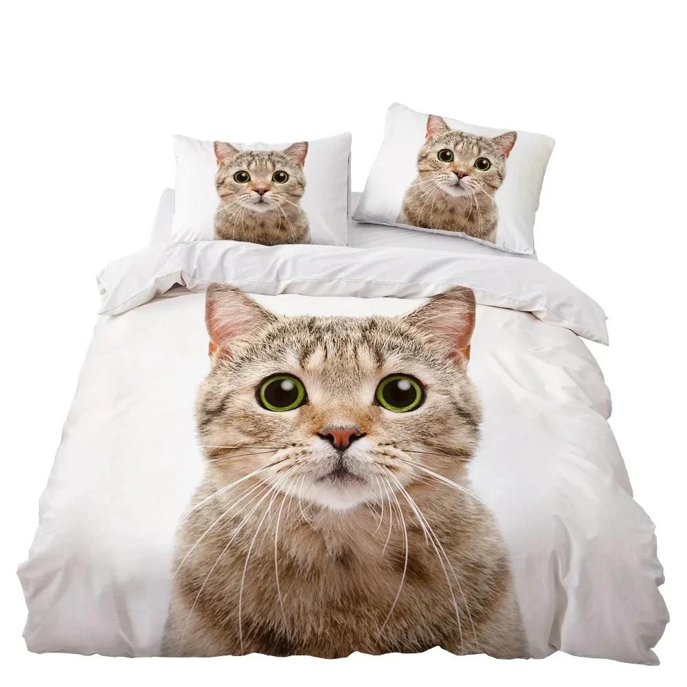 Dream NS Dog Cat Bedding Set Home Textiles Duvet Cover Set Bedclothes 2/3PCS Bedding Set Twin Single Boys Adult New Year Gift
