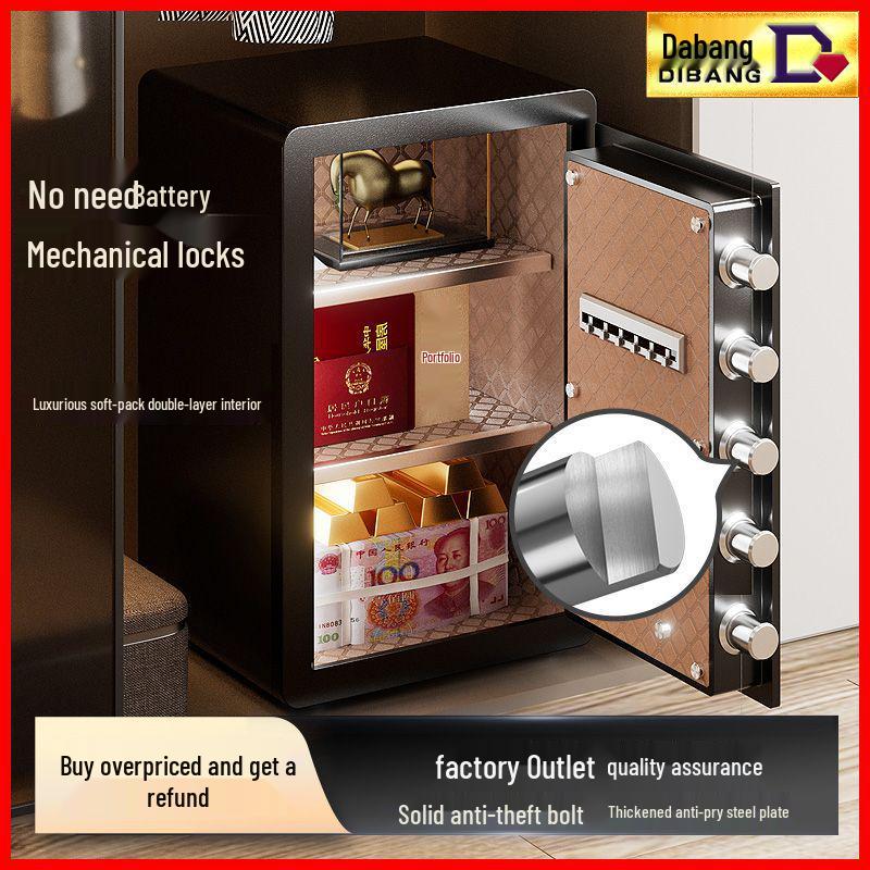 Secure Small Office/Home Steel Anti-Theft Safe with Mechanical Key Lock for the Elderly