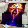 Rainbow 7 Chakra Yoga Meditation Blanket,Flannel Throw Blanket for Home Bedroom Bed Sofa Picnic Office Hiking Leisure Nap Cover