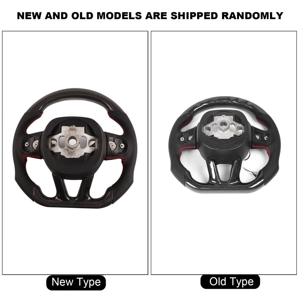 Carbon Fiber Steering Wheel LED Race Digital Display Shift Lights Fit for HELLCAT 2015‑2020