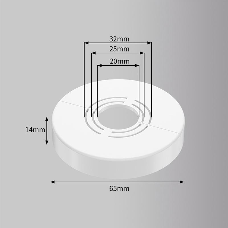 Abs Water Pipe Connector Shower Faucet Decorative Cover Adjustable Wall Heighten Angle Valve Panel For Tap Accessories