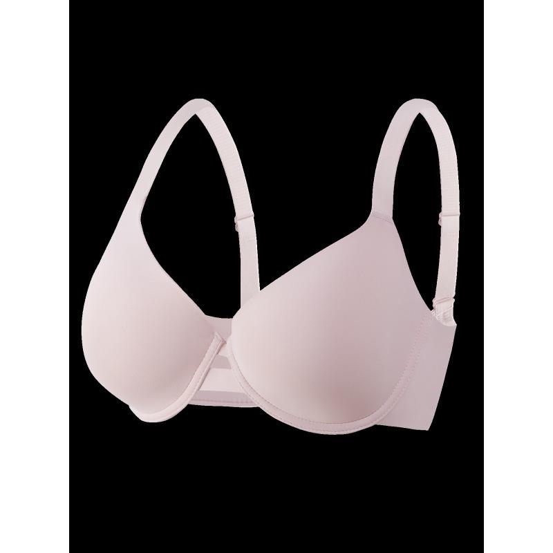 Dámská sexy hladká podprsenka s kosticemi push-up, jednobarevná, velká velikost, boční opora
