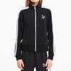 Puma Stand Collar Color Block Casual Retro Sports Jacket Women Jacket Black 599143-01
