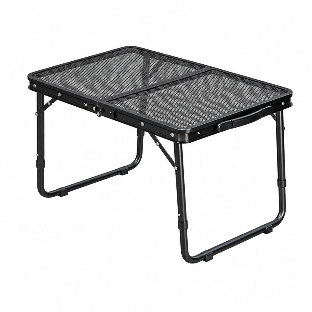 Portable Picnic Table with Mesh Top Easy Setup Folding Outdoor Lightweight