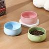 Buddha Series Ceramic Water Bowl for Cat And Dog, Overturn Proof Diagonal Anti Slip Large Capacity Tableware, Pet Supplies , 1Pc