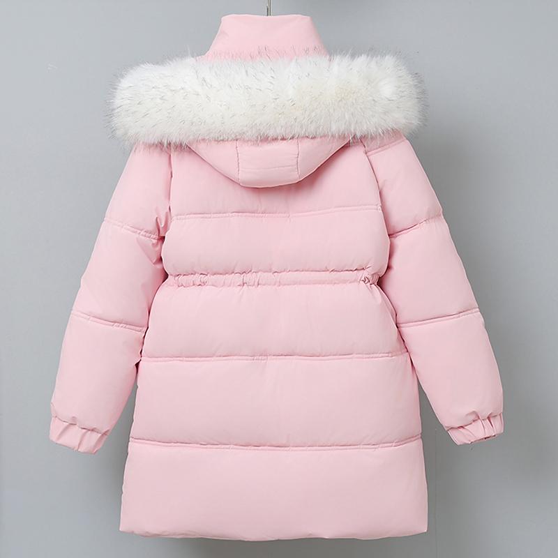 Fashion Winter Coats Woman Long Parkas Hooded Faux Fur Collar Thick Warm Women's Jackets