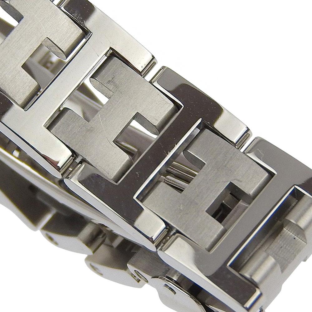 HERMES Clipper Watches CL4.210 whiteDial Stainless Steel Quartz Analog display Women Used