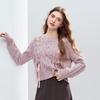 Betu Damen Strickpullover mit Webdesign