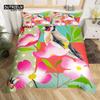 Boho Mandala Bedspread Cover Kit Hummingbird Bed Ensemble Cozy Microfiber Fabric Farmhouse Adorable Birds Comforter Cover Queen Dimension for Kids