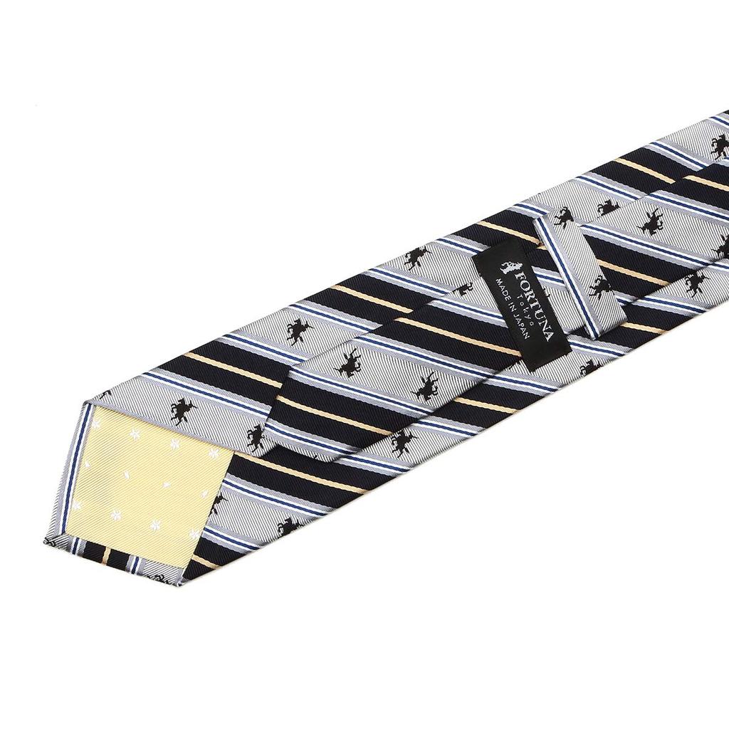 Necktie Masamune Nishijin Woven Tie Katsuiro Sword Width 8cm Length 142cm [Fortuna Tokyo] 19. Men's FT-T19 (Dark Blue)