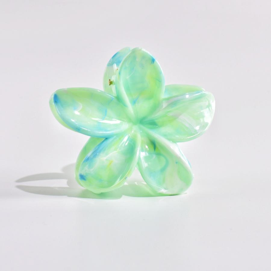 1 Stück farbige, verschmierte Blumenhaarspange im Urlaubsstil, Haaraccessoire für halbes oder ganzes Haar, geeignet als Geschenk und für den Alltag.